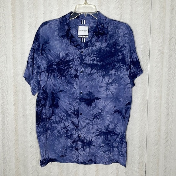 ❤️ 🆕 DENIM & FLOWER Button Down Shirt Size L - Picture 2 of 4